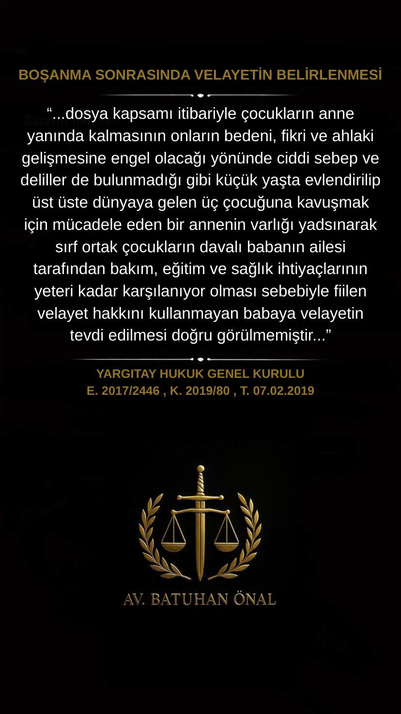Boşanma Sonrasında Velayetin Belirlenmesi